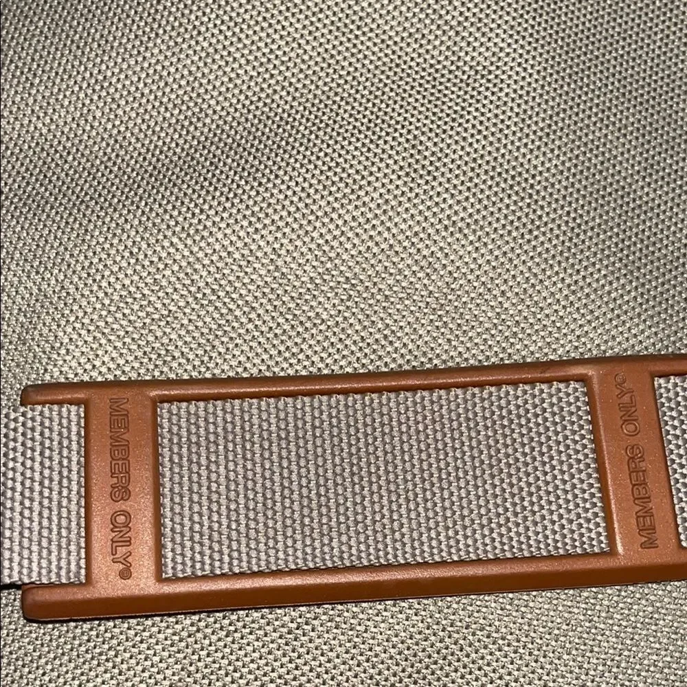 Vintage Member’s Only Men's Beige and Brown luggage